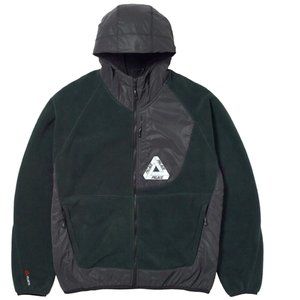 Palace Polartec Flecto Jacket FW19 Fleece Hoodie with Zipper - Black (Large)